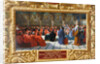 Philip IV the Fair establishes the Parliament in Paris in 1303 by Jean Alaux
