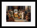 Charlemagne receives Alcuin, 780 by Jean-Victor Schnetz