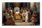 Charlemagne receives Alcuin, 780 by Jean-Victor Schnetz