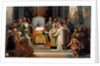 Charlemagne receives Alcuin, 780 by Jean-Victor Schnetz