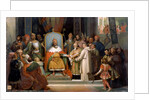 Charlemagne receives Alcuin, 780 by Jean-Victor Schnetz