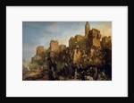 The capture of Jerusalem by Jacques de Molay in 1299 by Claude Jacquand