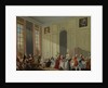 Mozart Giving A Concert In The Salon des Quatre-Glaces at the Palais du Temple In The Court Of The P by Michel Barthélemy Ollivier