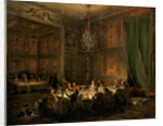 Supper of Prince de Conti at the Temple, 1766 by Michel Barthélemy Ollivier