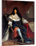 Portrait of Louis XIV Holding the Plan for the Maison Royale de Saint-Louis at Saint-Cyr by Nicolas-René Jollain