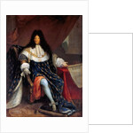 Portrait of Louis XIV Holding the Plan for the Maison Royale de Saint-Louis at Saint-Cyr by Nicolas-René Jollain