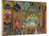 Stage design for the ballet The Firebird by I. Stravinsky by Vladimir Pleshakov