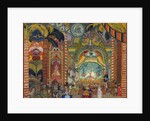 Stage design for the ballet The Firebird by I. Stravinsky by Vladimir Pleshakov
