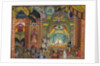 Stage design for the ballet The Firebird by I. Stravinsky by Vladimir Pleshakov