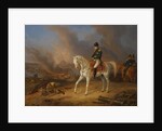 Napoleon Bonaparte before the burning City of Smolensk by Albrecht Adam