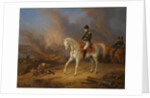 Napoleon Bonaparte before the burning City of Smolensk by Albrecht Adam