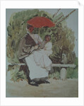 Nurse with a child by Konstantin Andreyevich Somov