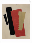 Composition (Red-Black-Gold) by Lyubov Sergeyevna Popova