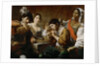 Meeting in a Tavern (Musician and Drinkers) by Valentin de Boullogne
