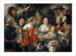 The King Drinks, or Family Meal on the Feast of Epiphany by Jacob Jordaens