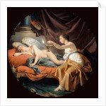 Psyche Surprising Sleeping Cupid by Louis-Jean-François Lagrenée