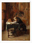 Young Man Writing by Ernest Jean Louis Meissonier