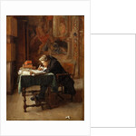 Young Man Writing by Ernest Jean Louis Meissonier