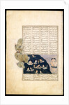 Iskander Watching the Sirens. (Manuscript illumination from the epic Iskandar-nameh) by Iranian master