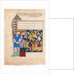 The Prophet Muhammad Before the Angel with Seventy Heads by Iranian master