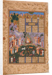 The Court of Gayumart (Manuscript illumination from the epic Shahname by Ferdowsi by Iranian master