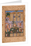 The Court of Gayumart (Manuscript illumination from the epic Shahname by Ferdowsi by Iranian master