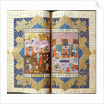 Shah Luhrasp?s Ascension to the Throne (Manuscript illumination from the epic Shahname by Ferdowsi) by Iranian master