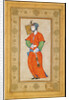 Young Woman with a Fan by Riza-i Abbasi