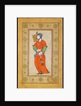 Young Woman with a Fan by Riza-i Abbasi