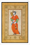 Young Woman with a Fan by Riza-i Abbasi