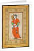 Young Woman with a Fan by Riza-i Abbasi