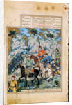Esfandiyar and His Army (Manuscript illumination from the epic Shahname by Ferdowsi) by Iranian master