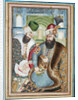 Karim Khan Zand with the Ottoman Ambassador Vehbi Effendi by Abu'l Hasan Ghafari al-Mustawfi