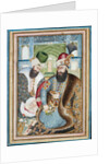 Karim Khan Zand with the Ottoman Ambassador Vehbi Effendi by Abu'l Hasan Ghafari al-Mustawfi
