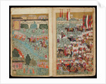 Mehmed III Arrives at the Head of the Victorious Army in Istanbul (From Manuscript Mehmed IIIs Camp by Turkish master
