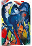 The Blue Foals by Franz Marc