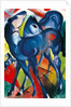 The Blue Foals by Franz Marc