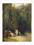 Women Bathing in the Park of Terni by Carl Blechen