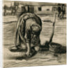 Peasant Woman Planting Potatoes by Vincent van Gogh