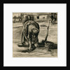 Peasant Woman Planting Potatoes by Vincent van Gogh