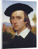 Self-Portrait with Beret before a Roman Landscape by Johann David Passavant
