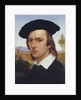 Self-Portrait with Beret before a Roman Landscape by Johann David Passavant