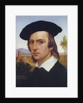 Self-Portrait with Beret before a Roman Landscape by Johann David Passavant