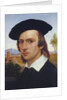 Self-Portrait with Beret before a Roman Landscape by Johann David Passavant