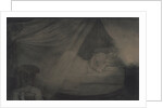 In the bed-room. Illustration for the poem Count Nulin by A. Pushkin by Konstantin Andreyevich Somov