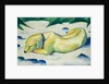 Dog Lying in the Snow by Franz Marc