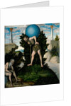 Atlas and Hercules by Lucas Cranach the Elder