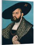 Portrait of Margrave Abrecht of Brandenburg-Ansbach, Duke of Prussia by Lucas Cranach the Elder