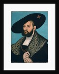 Portrait of Margrave Abrecht of Brandenburg-Ansbach, Duke of Prussia by Lucas Cranach the Elder