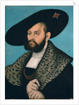 Portrait of Margrave Abrecht of Brandenburg-Ansbach, Duke of Prussia by Lucas Cranach the Elder